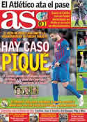 Portada diario AS del 1 de Diciembre de 2011