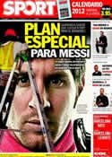 Portada diario Sport del 2 de Diciembre de 2011