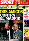 Portada diario Sport del 3 de Diciembre de 2011