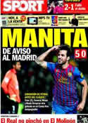 Portada diario Sport del 4 de Diciembre de 2011