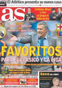 Portada diario AS del 6 de Diciembre de 2011