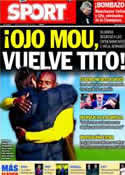 Portada diario Sport del 8 de Diciembre de 2011