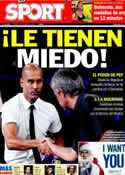 Portada diario Sport del 9 de Diciembre de 2011