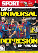 Portada diario Sport del 12 de Diciembre de 2011