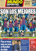 Portada Mundo Deportivo del 12 de Diciembre de 2011