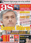 Portada diario AS del 13 de Diciembre de 2011