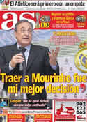 Portada diario AS del 15 de Diciembre de 2011