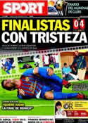 Portada diario Sport del 16 de Diciembre de 2011