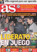 Portada diario AS del 17 de Diciembre de 2011