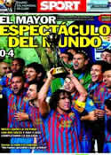 Portada diario Sport del 19 de Diciembre de 2011