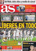 Portada diario AS del 20 de Diciembre de 2011