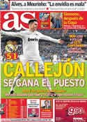 Portada diario AS del 21 de Diciembre de 2011