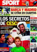 Portada diario Sport del 24 de Diciembre de 2011