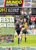 Portada Mundo Deportivo del 31 de Diciembre de 2011