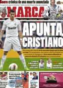 Portada diario Marca del 2 de Enero de 2012