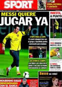 Portada diario Sport del 3 de Enero de 2012