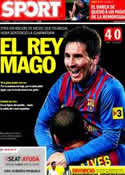 Portada diario Sport del 5 de Enero de 2012