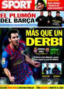 Portada diario Sport del 8 de Enero de 2012