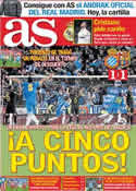 Portada diario AS del 9 de Enero de 2012