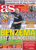 Portada diario AS del 11 de Enero de 2012