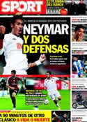 Portada diario Sport del 12 de Enero de 2012