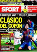 Portada diario Sport del 13 de Enero de 2012