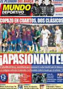 Portada Mundo Deportivo del 13 de Enero de 2012