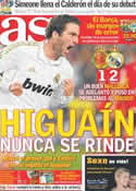 Portada diario AS del 15 de Enero de 2012