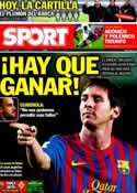 Portada diario Sport del 15 de Enero de 2012