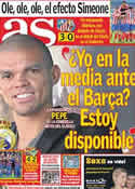 Portada diario AS del 16 de Enero de 2012