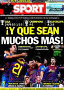 Portada diario Sport del 18 de Enero de 2012