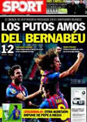 Portada diario Sport del 19 de Enero de 2012