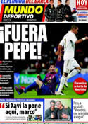 Portada Mundo Deportivo del 20 de Enero de 2012