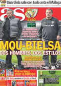 Portada diario AS del 22 de Enero de 2012