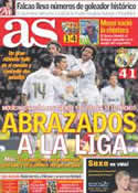 Portada diario AS del 23 de Enero de 2012