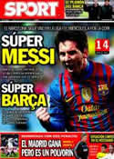 Portada diario Sport del 23 de Enero de 2012