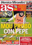 Portada diario AS del 25 de Enero de 2012