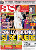 Portada diario AS del 26 de Enero de 2012