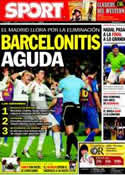 Portada diario Sport del 27 de Enero de 2012