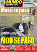 Portada Mundo Deportivo del 27 de Enero de 2012