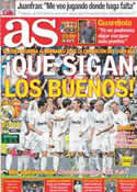 Portada diario AS del 28 de Enero de 2012