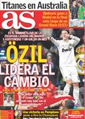 Portada diario AS del 30 de Enero de 2012