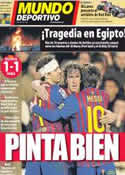 Portada Mundo Deportivo del 2 de Febrero de 2012