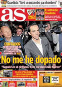 Portada diario AS del 8 de Febrero de 2012