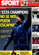 Portada diario Sport del 13 de Febrero de 2012