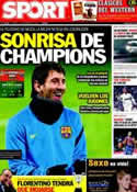 Portada diario Sport del 14 de Febrero de 2012