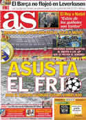 Portada diario AS del 15 de Febrero de 2012