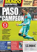 Portada Mundo Deportivo del 15 de Febrero de 2012