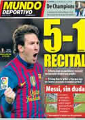 Portada Mundo Deportivo del 20 de Febrero de 2012