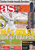 Portada diario AS del 6 de Marzo de 2012